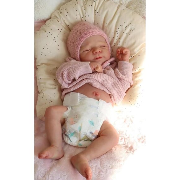 18 Inch Newborn Baby Girl Toddler Doll Realistic Sleeping Silicone Baby Doll - Picture 1 of 4